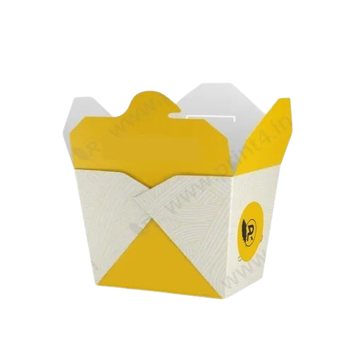 Noodles Packaging Box - Biodegradable Recycled Paperboard, Matte Finish, Rectangle Shape, Holds Up to 2 Kg | Multi Color Design