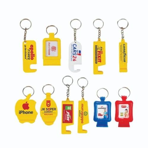 Plastic Printed Keychains - Plastic Material, Multicolor Design | Modern Arts Style, New Condition, Promotional Packet Packaging