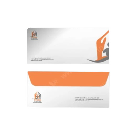 Printed Paper Envelope - White Color, Printed Design | Features Include Durable Paper Material