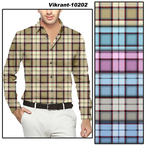 Printed Pure Cotton Shirting Fabric - 100% Cotton, Multi-Color, Printed Style | Washable, Shrink-Resistant, Ideal for Textile Industry