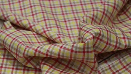 Pure Check Linen Shirting Fabric - 100% Linen Material, Soft Texture, Shrink-Resistant, Various Colors | Ideal for Shirt Material, Textile Applications