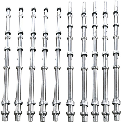 Stainless Steel Scaffolding Verticals - High Strength, Corrosion Resistant, Electric Galvanized Surface Treatment | Durable Steel Components with Couplers