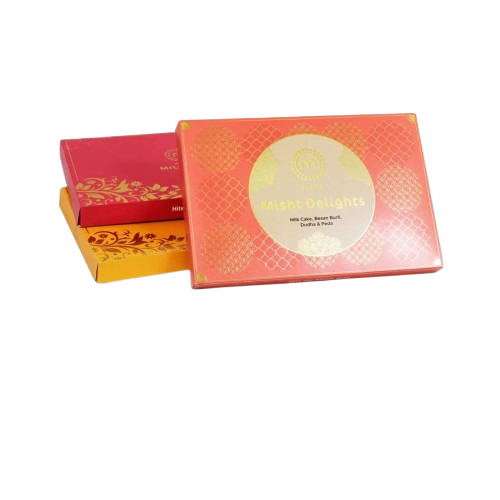 Sweet Packaging Box - Paper Material Multicolor Design | Ideal for Gifting Versatile Usage Eco-Friendly Packaging Solution