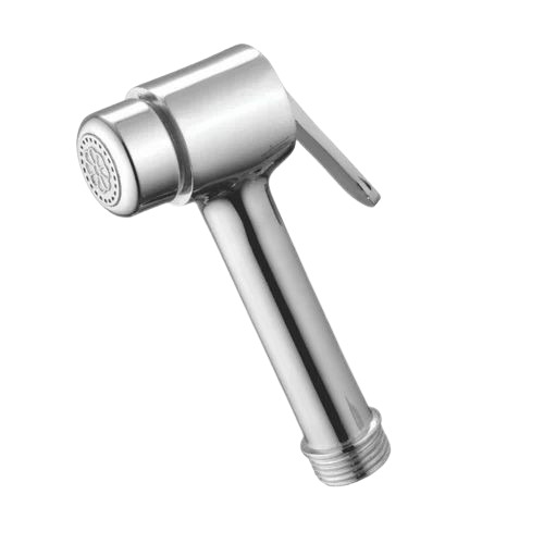 Brass Health Faucet - Durable Round Design, Polished Silver Finish | Customized Size, 1-Year Warranty, Fine Finished Quality
