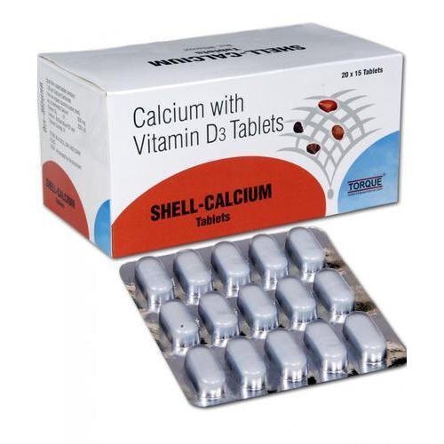 Calcium Vitamin D3 Tablet - 100% Pure Grade A, White Tablets | Clinically Proven Effectiveness, Anti-aging Function, Suitable For Adults, Dosage As Per Doctor Guidelines