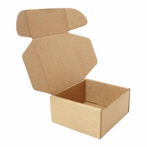 Cardboard Packaging Box - 125 GSM, 12 x 17.8 x 10 Inches, Brown Matte Finish | Rectangular Shape, Ideal for Gift Packaging, Plain Design