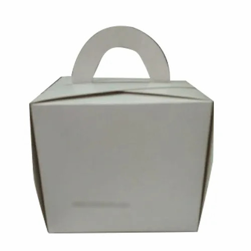 Coffee Mug Paper Packaging Box - White Square Paper Box, 0-3 mm Thickness | Disposable, Capacity of 500 g, Plain Pattern