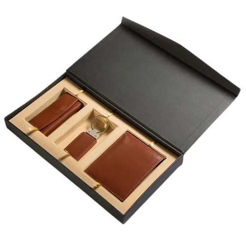 Corporate Gift Packaging Box - 130 GSM Cardboard, 7.5 x 5.5 x 2.5 Inch Matte Black Rectangular Design | Ideal for Elegant Gift Presentation