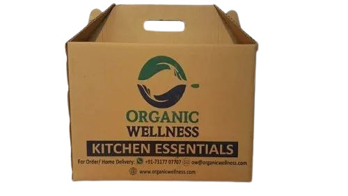 Corrugated Packaging Boxes - Die-Cut, Brown, 3 Ply, Holds 5-10 Kg | Ideal for Apparel, Electronics, Food, Gifts & Crafts, Home Appliances