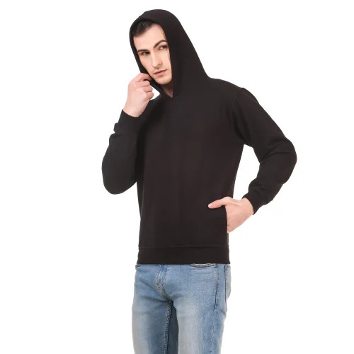 Man Hoodies - Color: Black