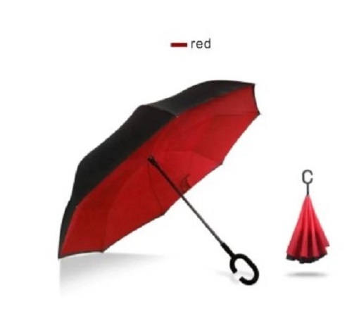 Nylon Umbrella - Various Sizes, Red and Black Color | Easy to Carry, Tested Quality, Pocket Friendly