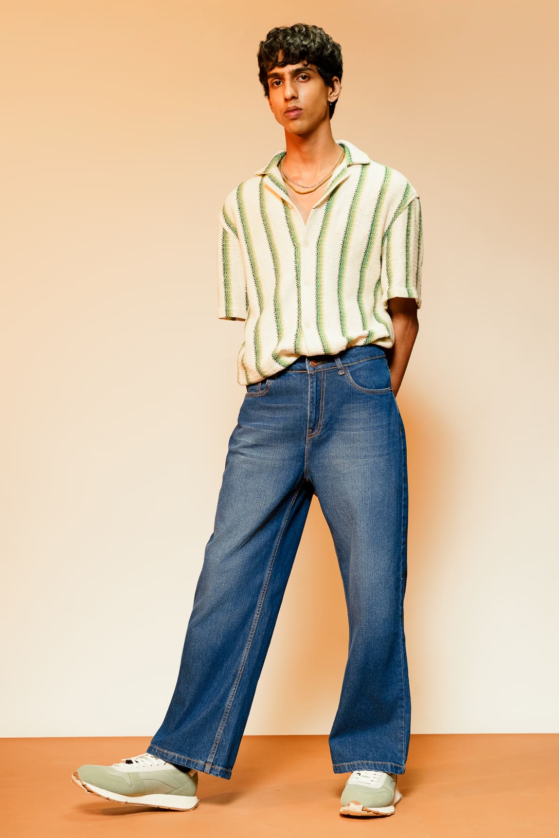 ON DENIM BLUE BAGGY JEANS PANT FOR MEN