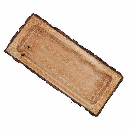 Sheesham Wooden Tray - Natural Sheesham Wood, Custom Size, Rectangular Shape | Teak Wood Material for Versatile Use