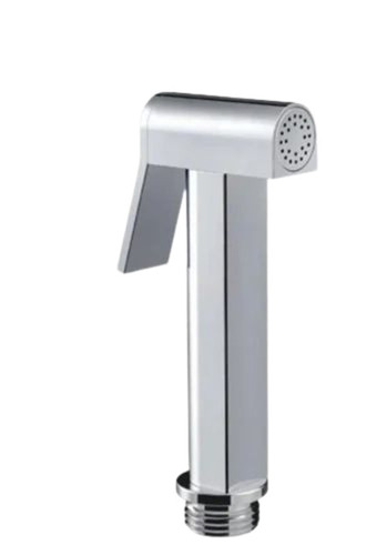 Square Aria Health Faucet - Brass Material Customized Size | Silver Color Glossy Finish Durable Wall Mounted Design
