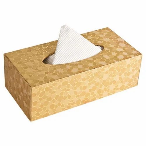 Tissue Paper Packaging Box - 500 Gm Capacity, Rigid Paper Material, 3.2 X 2 X 4 Inches Size, Digital Printed Matte Finish