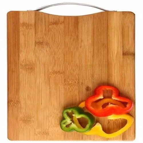 Wooden Chopping Board - Wooden, 30 x 20 x 5 Centimeters, Brown | Rectangular Shape, Customizable Size