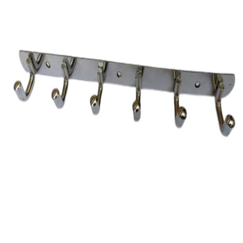 Stainless Steel Wall Hanger - 18 Inch Polished Silver Finish | Customizable Multi-Color Options