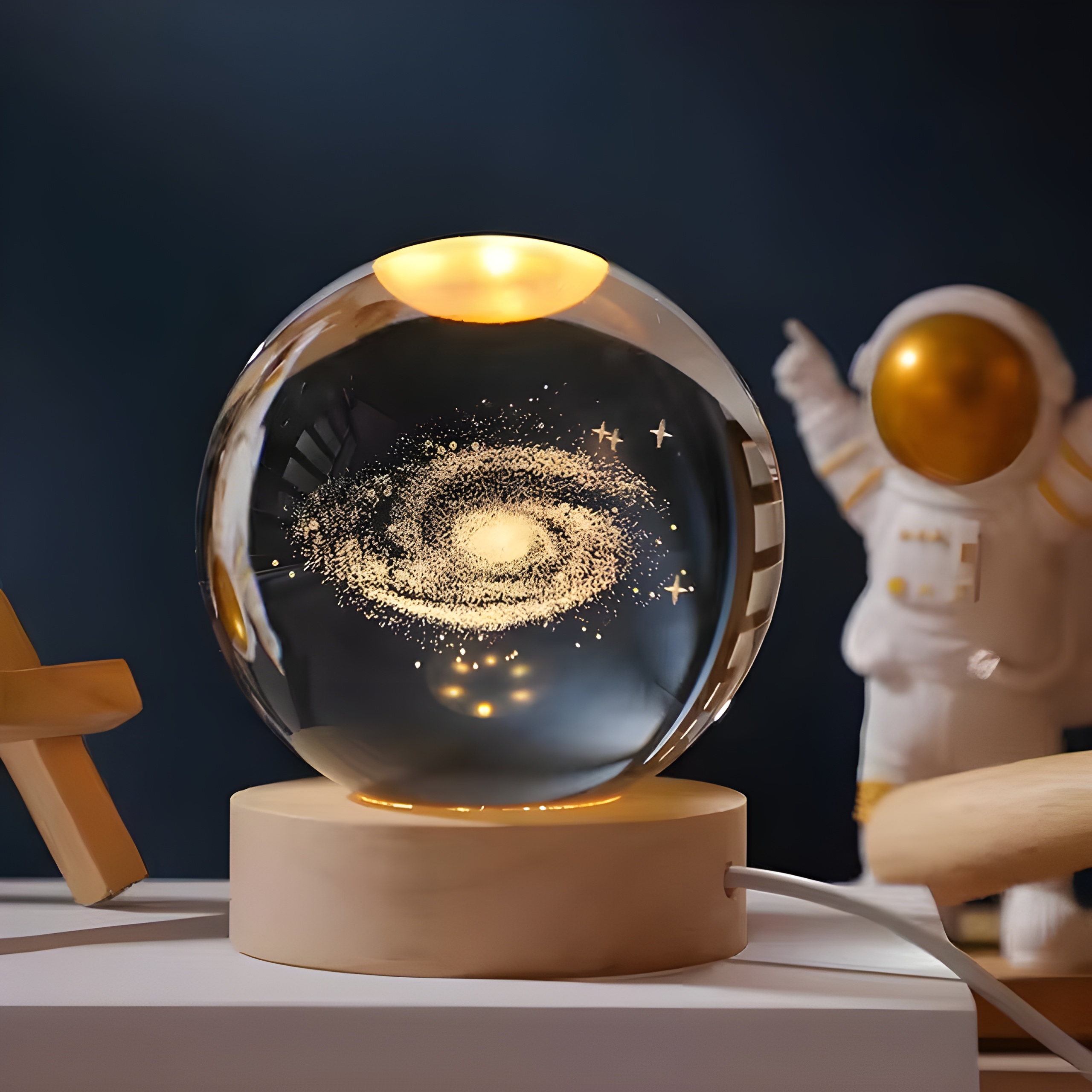 3D Crystal Ball Night Lamp (FABS AND COMPANY)