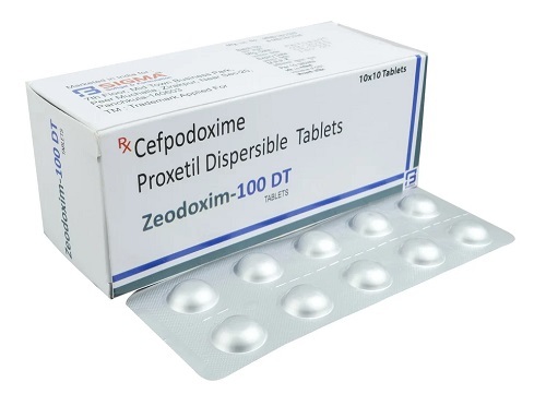 सेफोडोक्साइम प्रॉक्सिटाइल प्रत्यावर्तनीय टैबलेट 100 मिलीग्राम