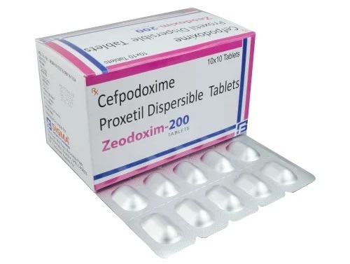 Cefpodoxime Proxetil - 200 Mg Dt Tablets | Medicine Grade, Hospital And Clinic Use, Prescription Required