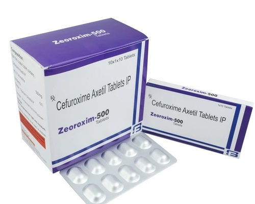 Cefuroxime Axetil Tablets IP 500 Mg - Medicine Grade, Prescription Required, For Hospital and Clinic Use