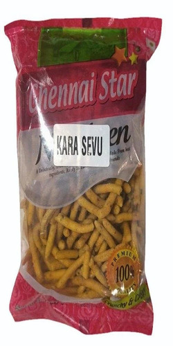 Chennai Star Kara Sevu Namkeen - Salty, Spicy Vegetarian Snack | Crispy Texture, Food Grade Quality