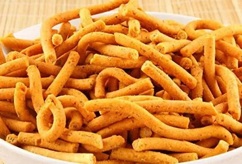 Classic Sev Namkeen - Vegetarian Crispy Snack | Salty & Spicy Flavor, Food Grade Quality, Enjoy the Classic Indian Taste