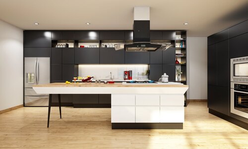 Island Modular Kitchen  - Assembly: Carpenter Assembly