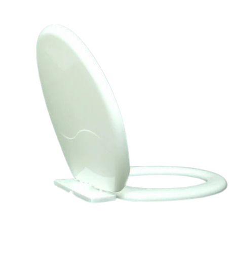 Livox Toilet Seat Cover - Plastic, Standard Size, Oval Shape, White Color | Durable, One Piece Structure, Polished Surface Finishing, Long Lasting