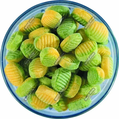 Mango Candy - Round Shape, Sweet Mango Flavor, Eggless Solid Form, Shelf Life: 12 Months | Authentic Indian Candy Delight