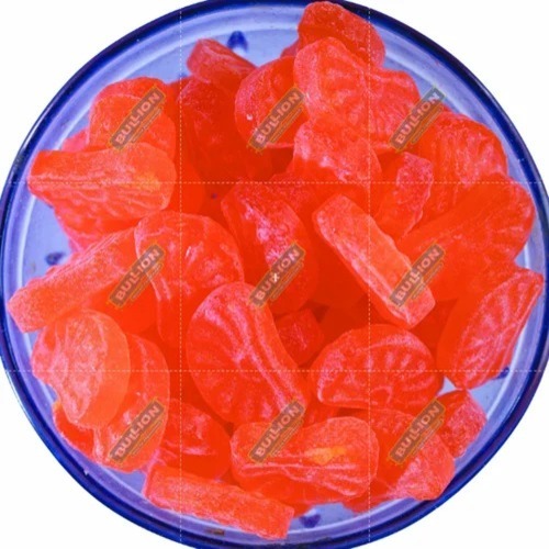 Orange Candy - Solid Form, Eggless, Round Shape, Orange Flavor | Sweet Taste, 12 Months Shelf Life, Good Flavor
