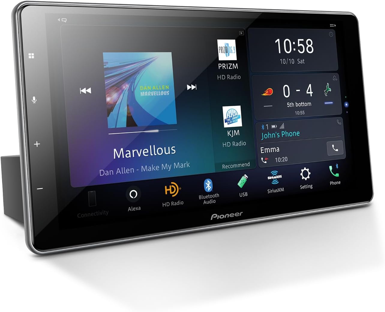 Pioneer DMH-WT7600NEX 9" Single DIN HD Capacitive Touch Floating Display Multimedia Receiver