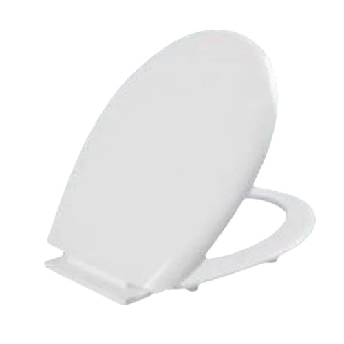 Pvc Toilet Seat Cover - Plastic, Standard Size, Oval Shape, White Color | Durable, Long Lasting, Above Toilet Seat Installation, Fine Polished Finish