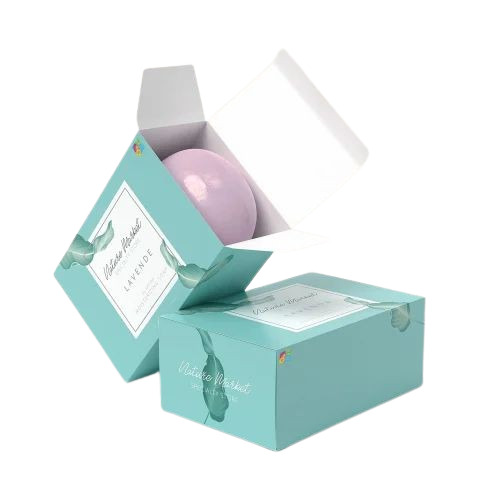 Soap Packaging Box - Recycled Paperboard, Rectangle, Multicolor | Handmade, Termite Resistant, Moisture Proof, Biodegradable, Embossed Finish