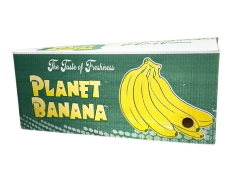 Banana Packaging Box - 10 Kg Capacity, Five Ply Rectangular Design | Multi Color Paper Material