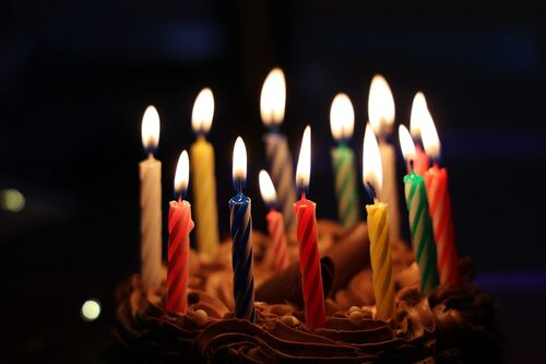 Birthday Candle - Feature: Color Changing