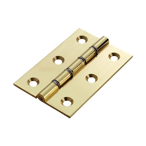 Brass Door Hinges - 6 Inch, Polished Golden Finish | Rust Free, Corrosion Resistant, Industrial Grade, 200 Grams Weight