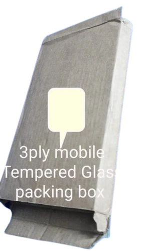 Mobile Tempered Packaging Box - 4.2x0.75x7.2 Inches, Virgin Kraft Paper, Biodegradable & Disposable, Rectangular Shape, Lithographic Printing
