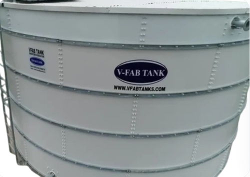 Overhead Water Tank - 50000 Liter Capacity, Zinc Aluminium Material, Cylindrical Shape, White Color - Durable, Corrosion Resistant, Uv Protected, Easy Installation, Leak Proof, Weather Resistant, Energy Efficient, Space-saving Design