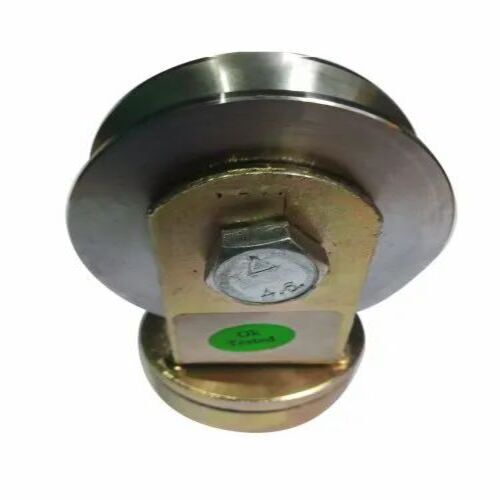 Rotational Gate Wheel - MS, 4.5 Inch Diameter with 3 Inch Height, White Color | Corrosion Resistant for Industrial Usage