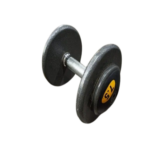 Cast Iron Fixed Dumbbells - Round Design, Non-Adjustable, Commercial Grade | Strength Gain, Muscle Toning, Manual Operation