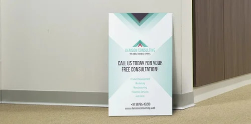 Customized Sun Sign Board - Paper Material, 12x15 inches, White Color | Bright and Eye-catching, Easy to Mount, UV and Fade-resistant, Indoor & Outdoor Use