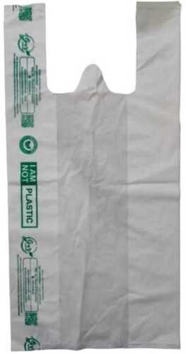 Plastic Grocery Bag - Superior Quality, Single Compartment, Non-Zippered Closure | Moisture and Water Resistant, Lightweight, Foldable, Easy to Carry with W Cut Handle