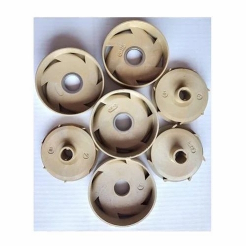 Pump Impeller - Plastic, Submersible Style, Cream Color, Double Suction Type | Durable Round Bowls for Commercial Usage