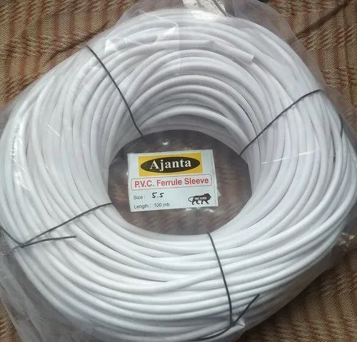 PVC Ferule Tube - Standard Size, White Color | Leak Resistant, Ageing Resistant, Tested on Various Quality Parameters