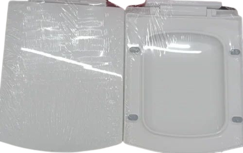 Rectangular Toilet Seat Cover - Durable Plastic Customized Size Grey Color - Long Lasting Fine Finished Polished Surface
