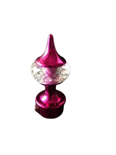 Single Diamond Crystal Aluminium Bracket - Round Smooth Finish , Quality Good and Durable Material for Reliable Support