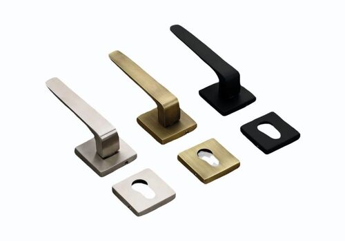 Ss Mortise Lever Door Handles - Stainless Steel, Polished Finish, Multicolor | Modern Design for Home and Office Use