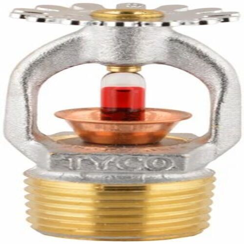 Tyco Pendent Sprinkler - Stainless Steel, Ceiling Mounted, Non-Portable | Ideal for Office, Industry, Mall, Factory in White Color