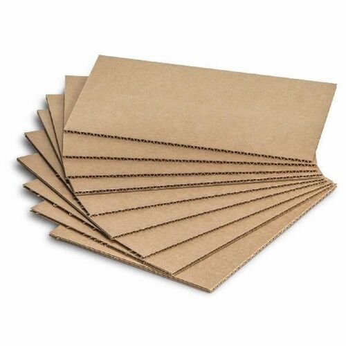 Corrugated Paper Board - Kraft Paper Material,  Brown Color | Ideal for Packing and Secure Packaging Solutions